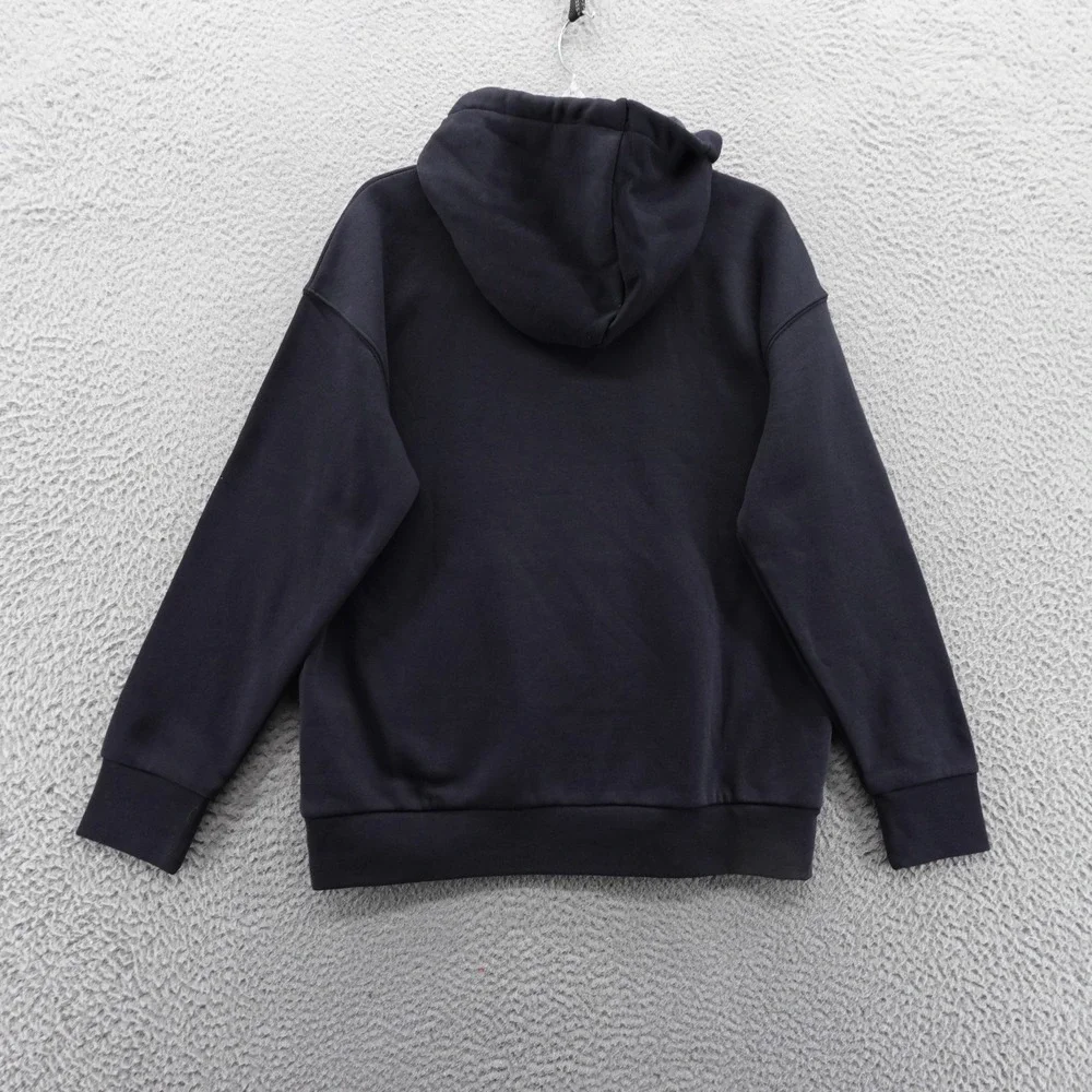 Under Armour Womens Medium Essential Fleece Hoodie Black Loose Fit‎ Pullover NEW